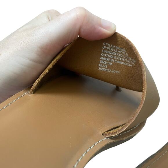 Madewell Tan Leather Flats - Picture 7 of 8